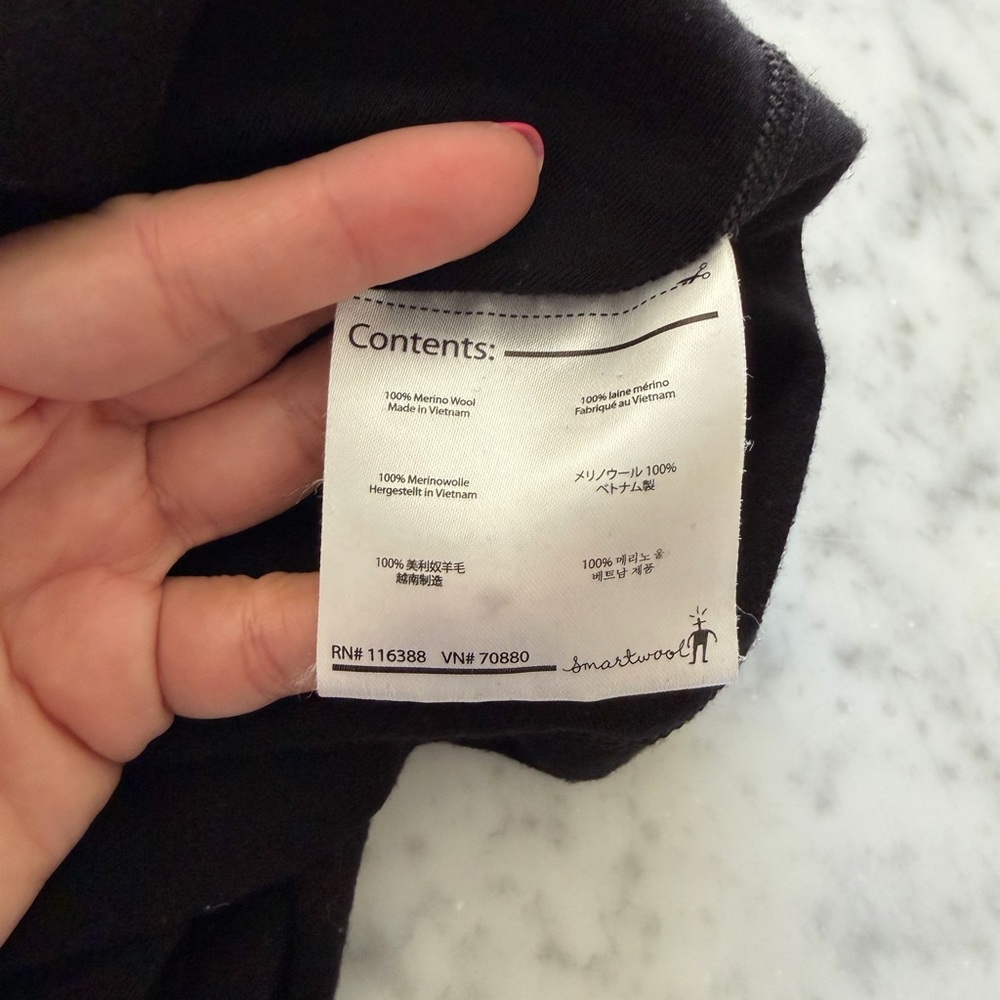 Women’s Smartwool Classic Thermal Merino Base Layer 1/4 Zip ⭐️flaws - Picture 7 of 8